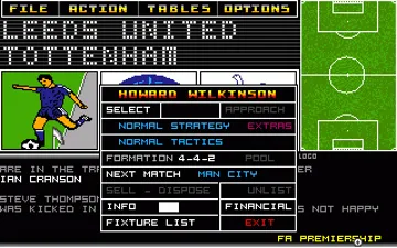 Football Tactician 2_Disk1 screen shot game playing